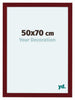 Como MDF Bilderrahmen 50x70cm Weinrot Gewischt Vorne Messe | Yourdecoration.at
