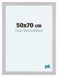 Como MDF Bilderrahmen 50x70cm Weiss Matt Vorne Messe | Yourdecoration.at