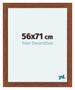 Como MDF Bilderrahmen 56x71cm Nussbaum Vorne Messe | Yourdecoration.at
