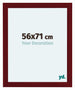 Como MDF Bilderrahmen 56x71cm Weinrot Gewischt Vorne Messe | Yourdecoration.at