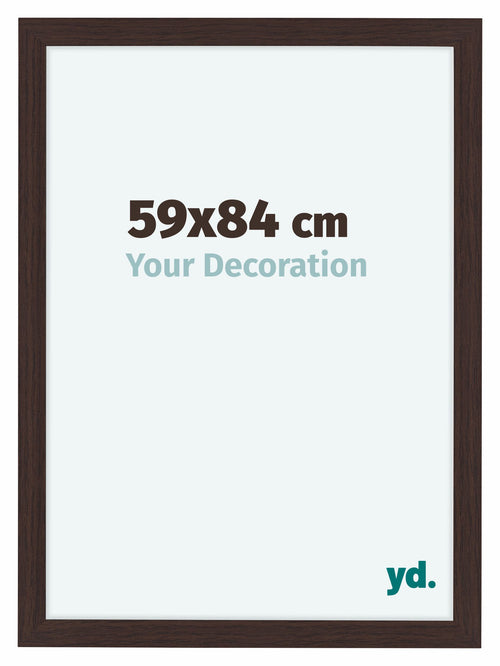 Como MDF Bilderrahmen 59x84cm Eiche Dunkel Vorne Messe | Yourdecoration.at