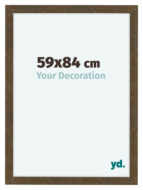 Como MDF Bilderrahmen 59x84cm Gold Antik Vorne Messe | Yourdecoration.at