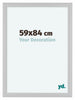 Como MDF Bilderrahmen 59x84cm Weiss Hochglanz Vorne Messe | Yourdecoration.at