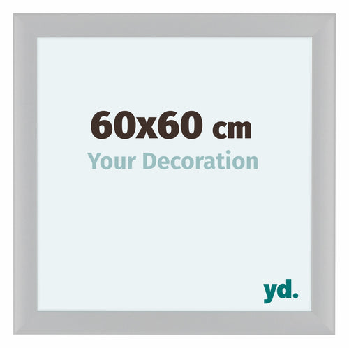 Como MDF Bilderrahmen 60x60cm Weiss Hochglanz Vorne Messe | Yourdecoration.at