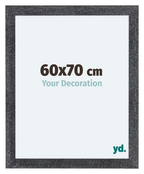 Como MDF Bilderrahmen 60x70cm Grau Gewischt Vorne Messe | Yourdecoration.at