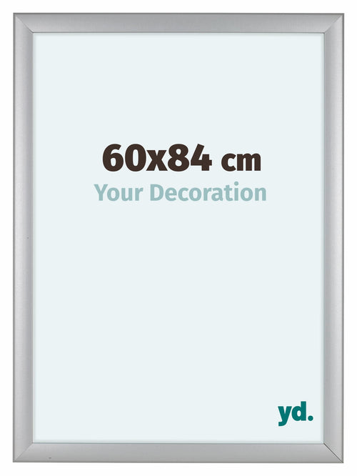 Como MDF Bilderrahmen 60x84cm Silber Matt Vorne Messe | Yourdecoration.at