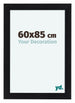 Como MDF Bilderrahmen 60x85cm Schwarz Matt Vorne Vorne | Yourdecoration.at