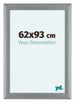 Como MDF Bilderrahmen 62x93cm Silber Matt Vorne Messe | Yourdecoration.at