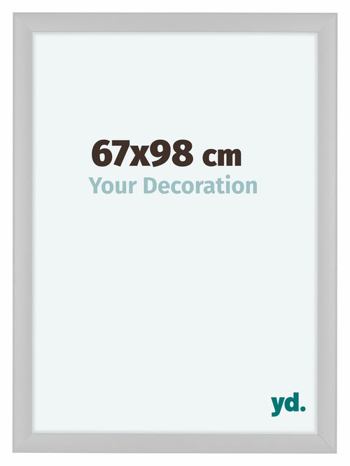 Como MDF Bilderrahmen 67x98cm Weiss Hochglanz Vorne Messe | Yourdecoration.at