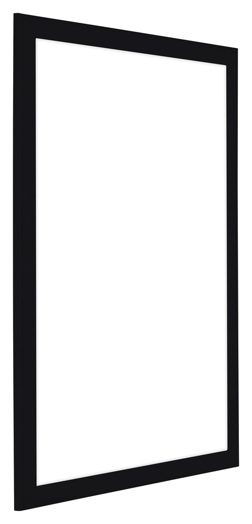 Como MDF Bilderrahmen 68x98cm Schwarz Hochglanz Vorne Schrag | Yourdecoration.at