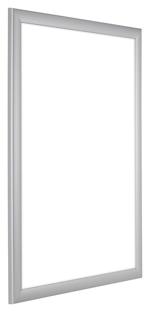 Como MDF Bilderrahmen 68x98cm Silber Matt Vorne Schrag | Yourdecoration.at