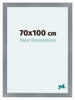 Como MDF Bilderrahmen 70x100cm Aluminium Geburstet Vorne Messe | Yourdecoration.at