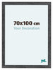 Como MDF Bilderrahmen 70x100cm Grau Gewischt Vorne Messe | Yourdecoration.at