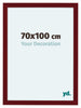 Como MDF Bilderrahmen 70x100cm Weinrot Gewischt Vorne Messe | Yourdecoration.at