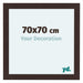 Como MDF Bilderrahmen 70x70cm Eiche Dunkel Vorne Messe | Yourdecoration.at