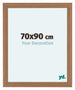 Como MDF Bilderrahmen 70x90cm Nussbaum Hell Vorne Messe | Yourdecoration.at