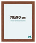 Como MDF Bilderrahmen 70x90cm Nussbaum Vorne Messe | Yourdecoration.at