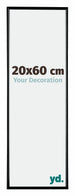 Evry Kunststoff Bilderrahmen 20x60cm Schwarz Hochglanz Vorne Messe | Yourdecoration.at