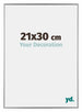 Evry Kunststoff Bilderrahmen 21x30cm Silber Vorne Messe | Yourdecoration.at