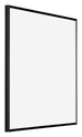 Evry Kunststoff Bilderrahmen 25x25 Schwarz Hochglanz Vorne Schrag | Yourdecoration.at