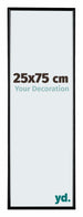 Evry Kunststoff Bilderrahmen 25x75cm Schwarz Hochglanz Vorne Messe | Yourdecoration.at