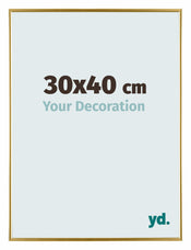Evry Kunststoff Bilderrahmen 30x40cm Gold Vorne Messe | Yourdecoration.at