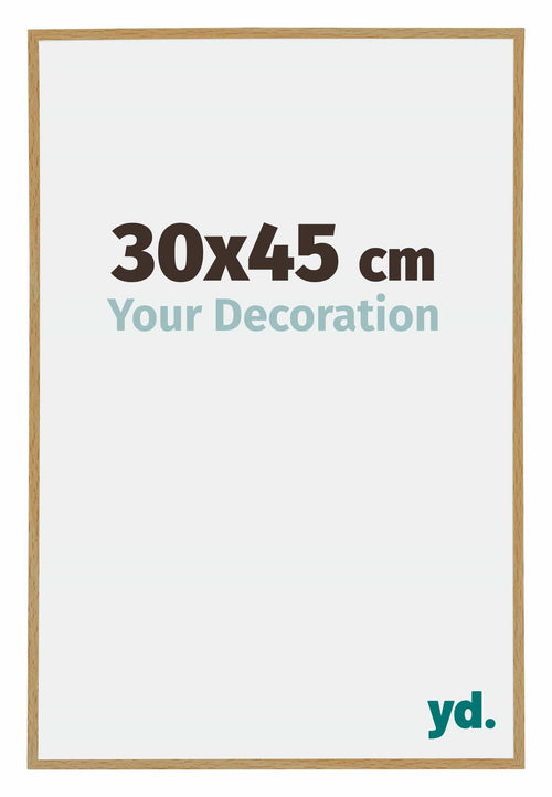 Evry Kunststoff Bilderrahmen 30x45cm Buche Hell Vorne Messe | Yourdecoration.at