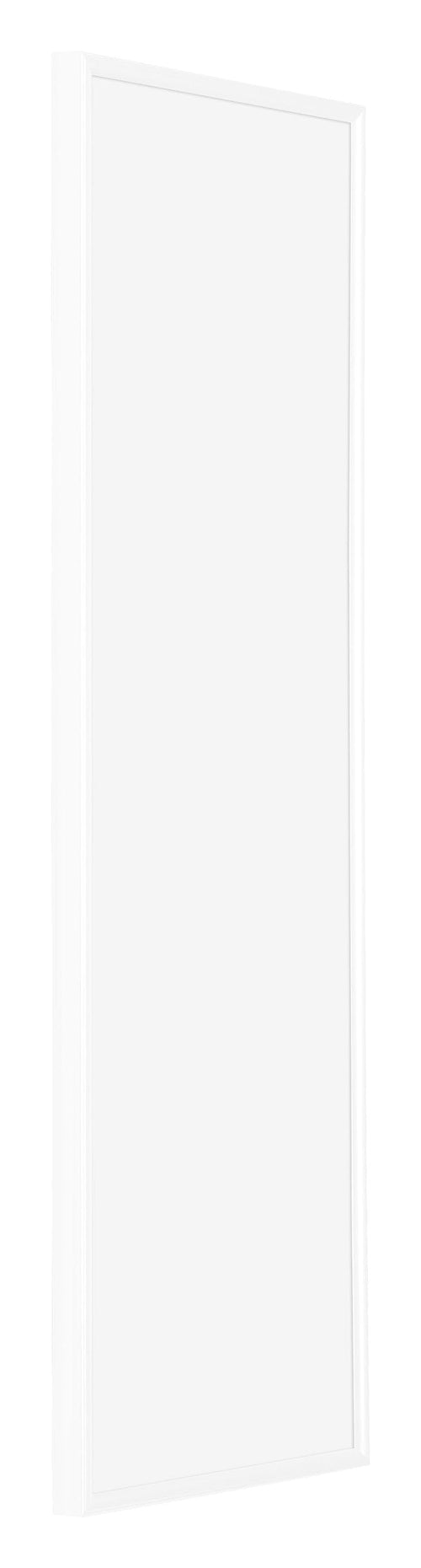 Evry Kunststoff Bilderrahmen 33x98cm Weiß Hochglanz Vorne Schrag | Yourdecoration.at