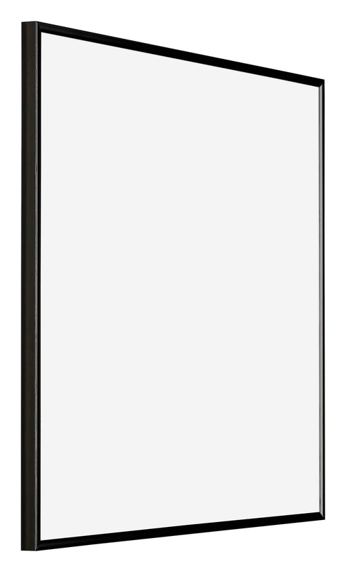 Evry Kunststoff Bilderrahmen 35x35cm Schwarz Hochglanz Vorne Schrag | Yourdecoration.at