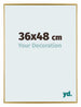 Evry Kunststoff Bilderrahmen 36x48cm Gold Vorne Messe | Yourdecoration.at