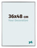 Evry Kunststoff Bilderrahmen 36x48cm Silber Vorne Messe | Yourdecoration.at
