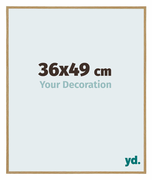 Evry Kunststoff Bilderrahmen 36x49cm Buche Hell Vorne Messe | Yourdecoration.at