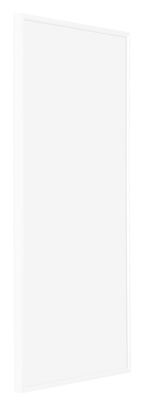 Evry Kunststoff Bilderrahmen 40x80cm Weiss Hochglanz Vorne Schrag | Yourdecoration.at