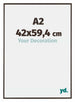 Evry Kunststoff Bilderrahmen 42x59 4cm A2 Antrazit Vorne Messe | Yourdecoration.at