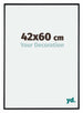Evry Kunststoff Bilderrahmen 42x60cm Schwarz Matt Vorne Messe | Yourdecoration.at