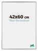 Evry Kunststoff Bilderrahmen 42x60cm Silber Vorne Messe | Yourdecoration.at