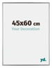 Evry Kunststoff Bilderrahmen 45x60cm Silber Vorne Messe | Yourdecoration.at