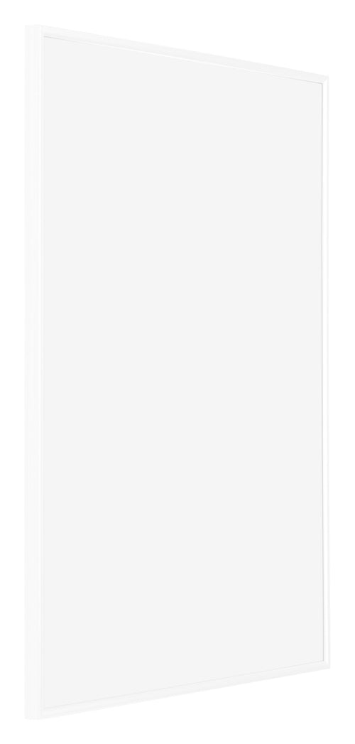 Evry Kunststoff Bilderrahmen 45x60cm Weiss Hochglanz Vorne Schrag | Yourdecoration.at
