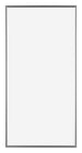 Evry Kunststoff Bilderrahmen 45x80cm Silber Vorne | Yourdecoration.at