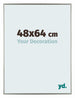 Evry Kunststoff Bilderrahmen 48x64cm Champagner Vorne Messe | Yourdecoration.at