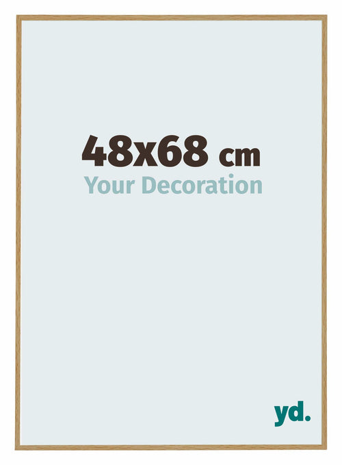 Evry Kunststoff Bilderrahmen 48x68cm Buche Hell Vorne Messe | Yourdecoration.at