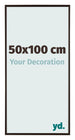 Evry Kunststoff Bilderrahmen 50x100cm Anthrazit Vorne Messe | Yourdecoration.at
