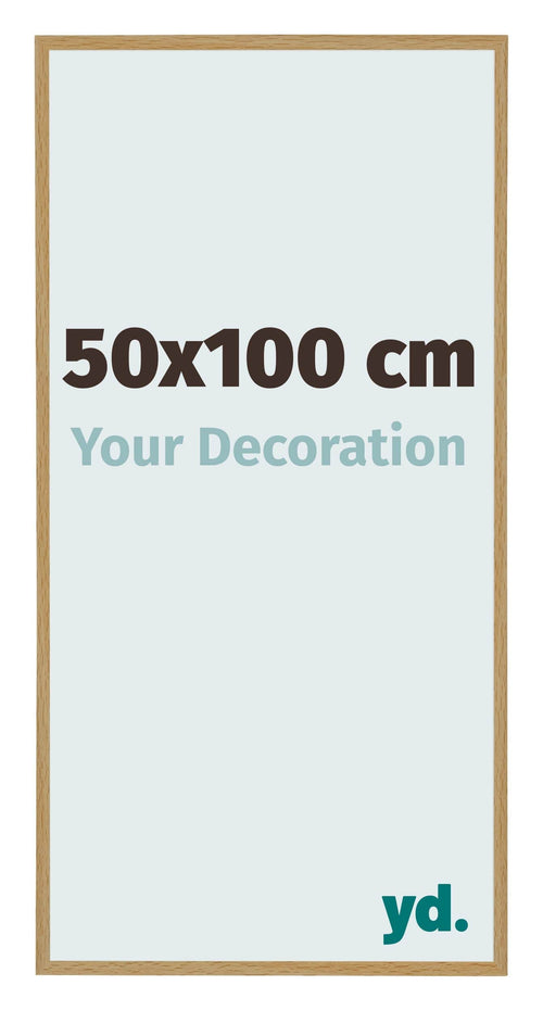 Evry Kunststoff Bilderrahmen 50x100cm Buche Hell Vorne Messe | Yourdecoration.at