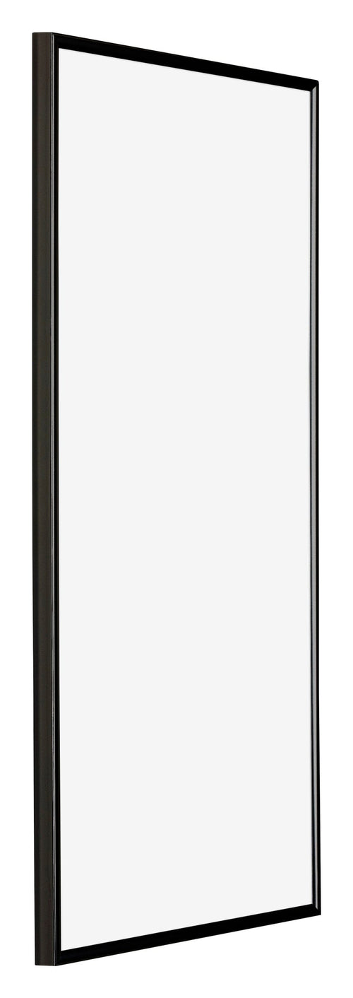 Evry Kunststoff Bilderrahmen 50x100cm Schwarz Hochglanz Vorne Schrag | Yourdecoration.at