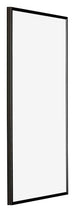 Evry Kunststoff Bilderrahmen 50x100cm Schwarz Hochglanz Vorne Schrag | Yourdecoration.at