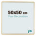 Evry Kunststoff Bilderrahmen 50x50cm Gold Vorne Messe | Yourdecoration.at