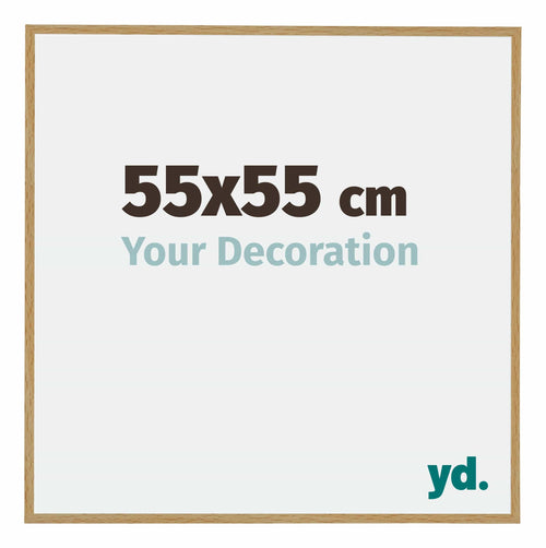 Evry Kunststoff Bilderrahmen 55x55cm Buche Hell Vorne Messe | Yourdecoration.at