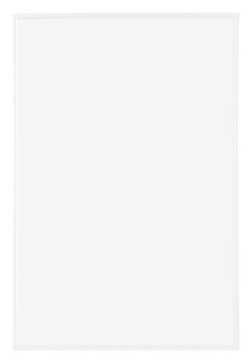 Evry Kunststoff Bilderrahmen 60x85cm Weiß Hochglanz Vorne | Yourdecoration.at