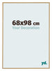 Evry Kunststoff Bilderrahmen 68x98cm Buche Hell Vorne Messe | Yourdecoration.at