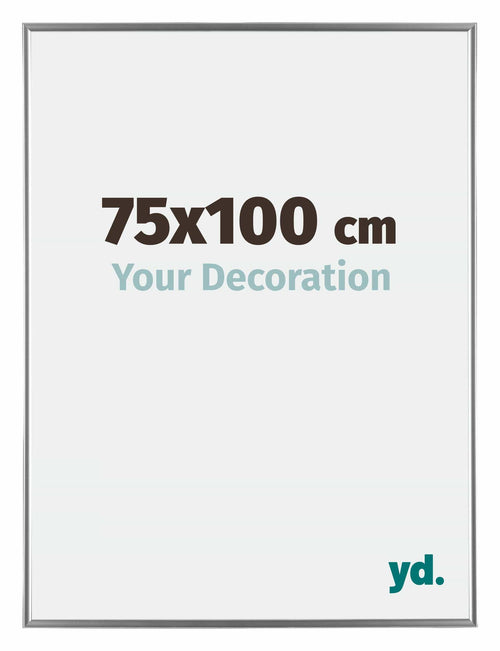 Evry Kunststoff Bilderrahmen 75x100cm Silber Vorne Messe | Yourdecoration.at